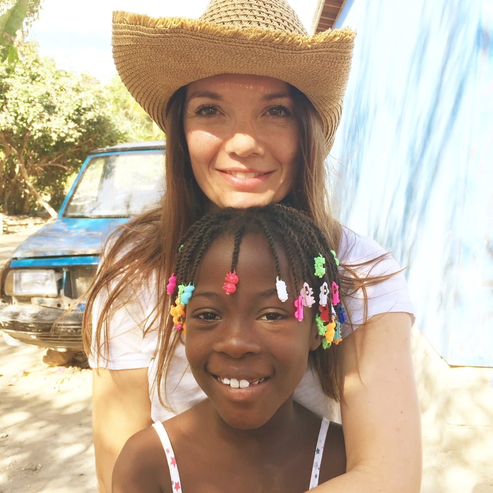  Beth volunteering at  Mission of Hope Haiti   